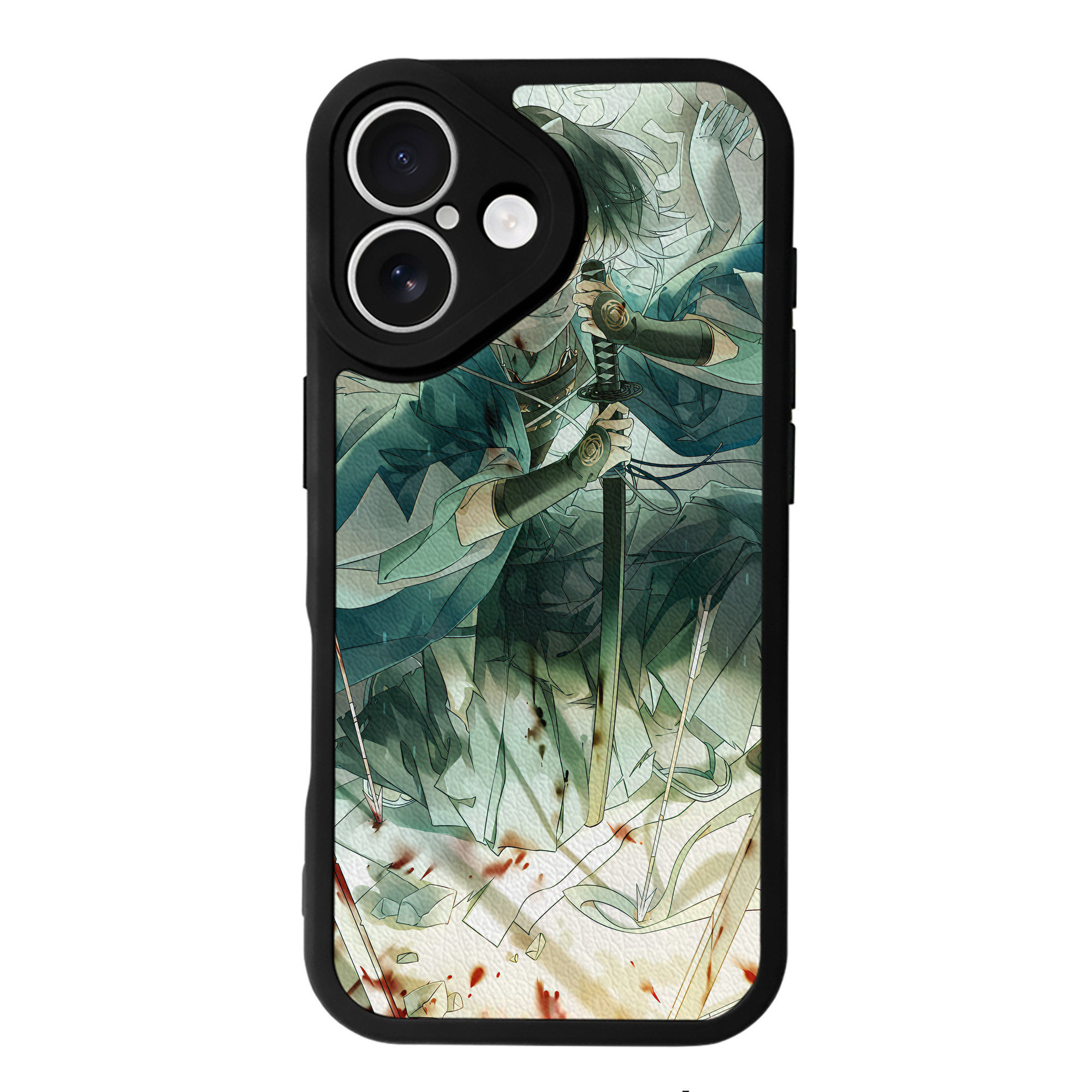 （画像用） 刀剣乱舞 Touken Ranbu 【iPhone 16シリーズ対応】シリコンスマホケース（レザー調） 材質：シリコン